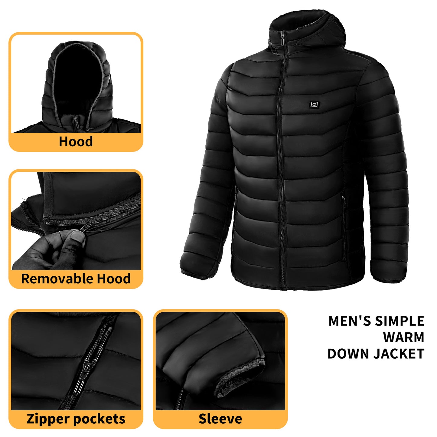 Verwarmde Softshell Winddicht - Mannen