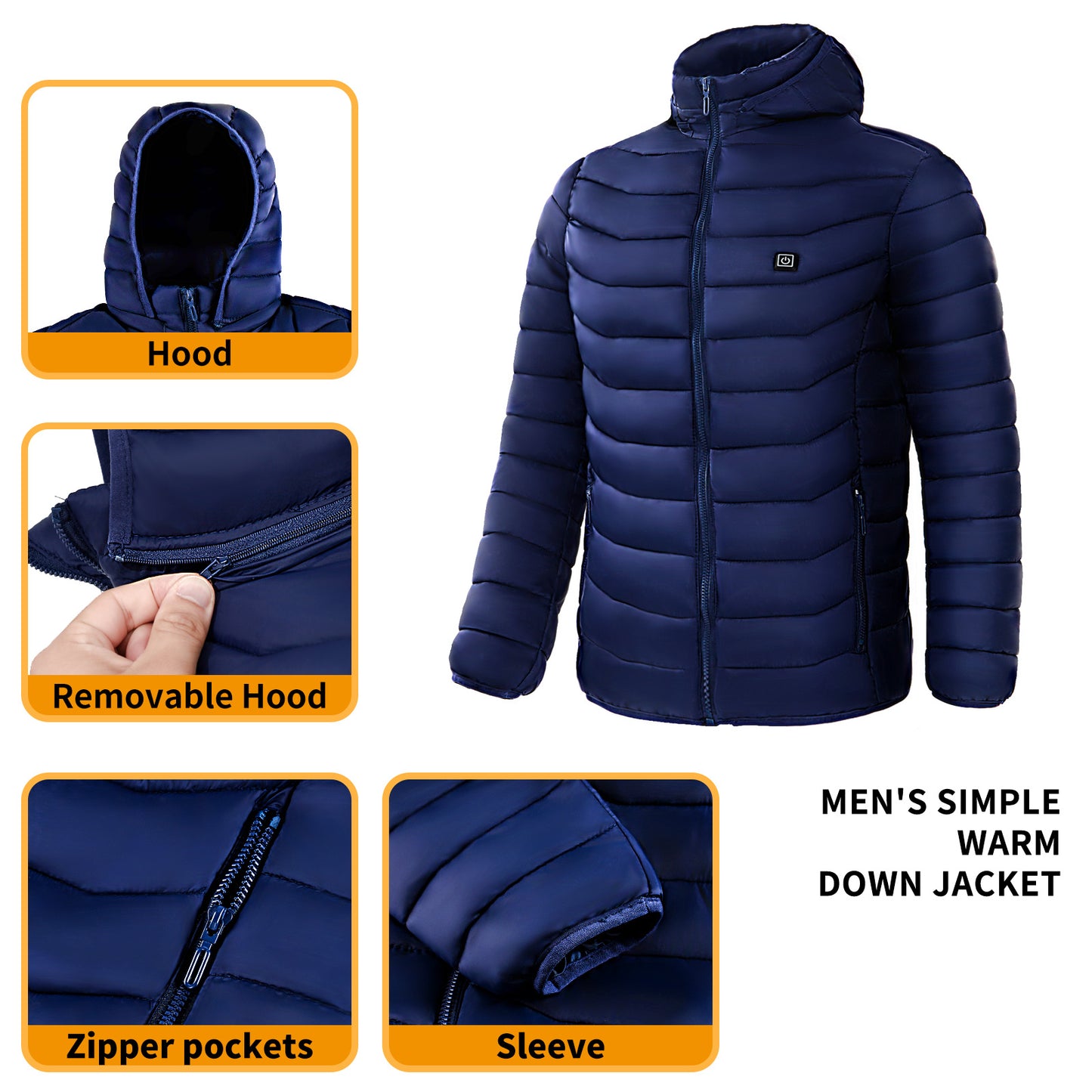 Verwarmde Softshell Winddicht - Mannen