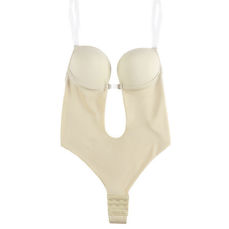 Elegant & Comfortabel: Body met Lage Sluiting en Open Rug - Crème
